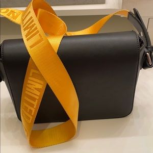 Black one strap purse,